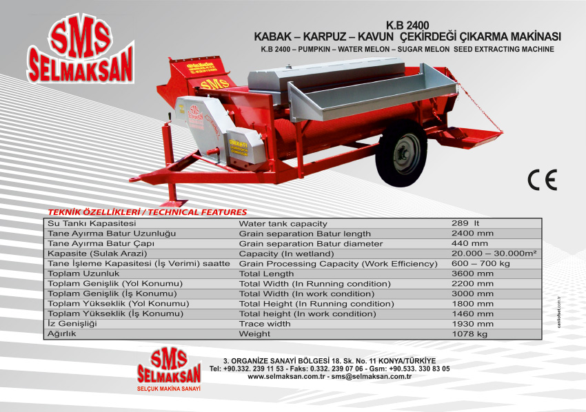 K.B 2400-Kabak Karpuz Kavun Çekirdeği Çıkarma Makinesi - Yıkamalı_detail_1